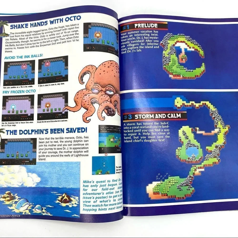 Nintendo Power Magazine Vol. 21 Star Tropics Peril's W/ Metalstorm Poster 1991